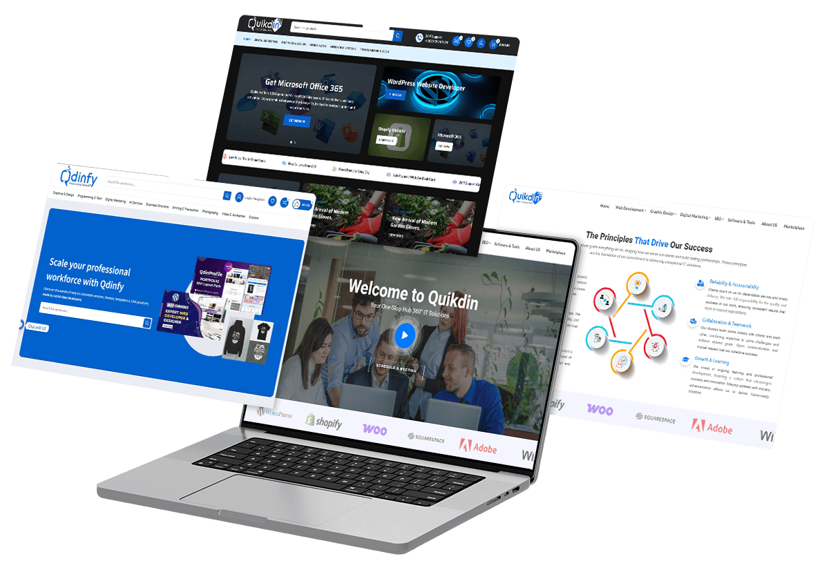Laptop Screen Website Mockup Update